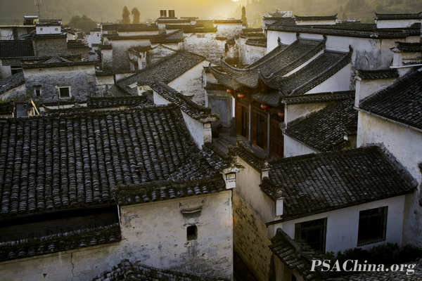10.ƷϦµĹӡThe sunset ancient dwellings.jpg